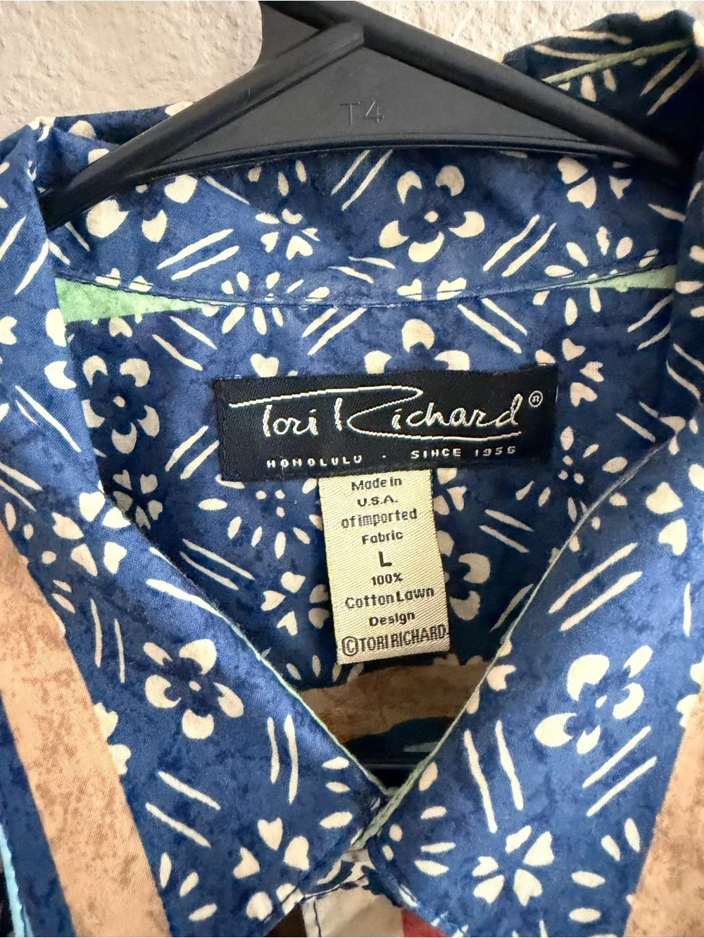 Tori Richard Cotton Lawn Multi Print Button Down